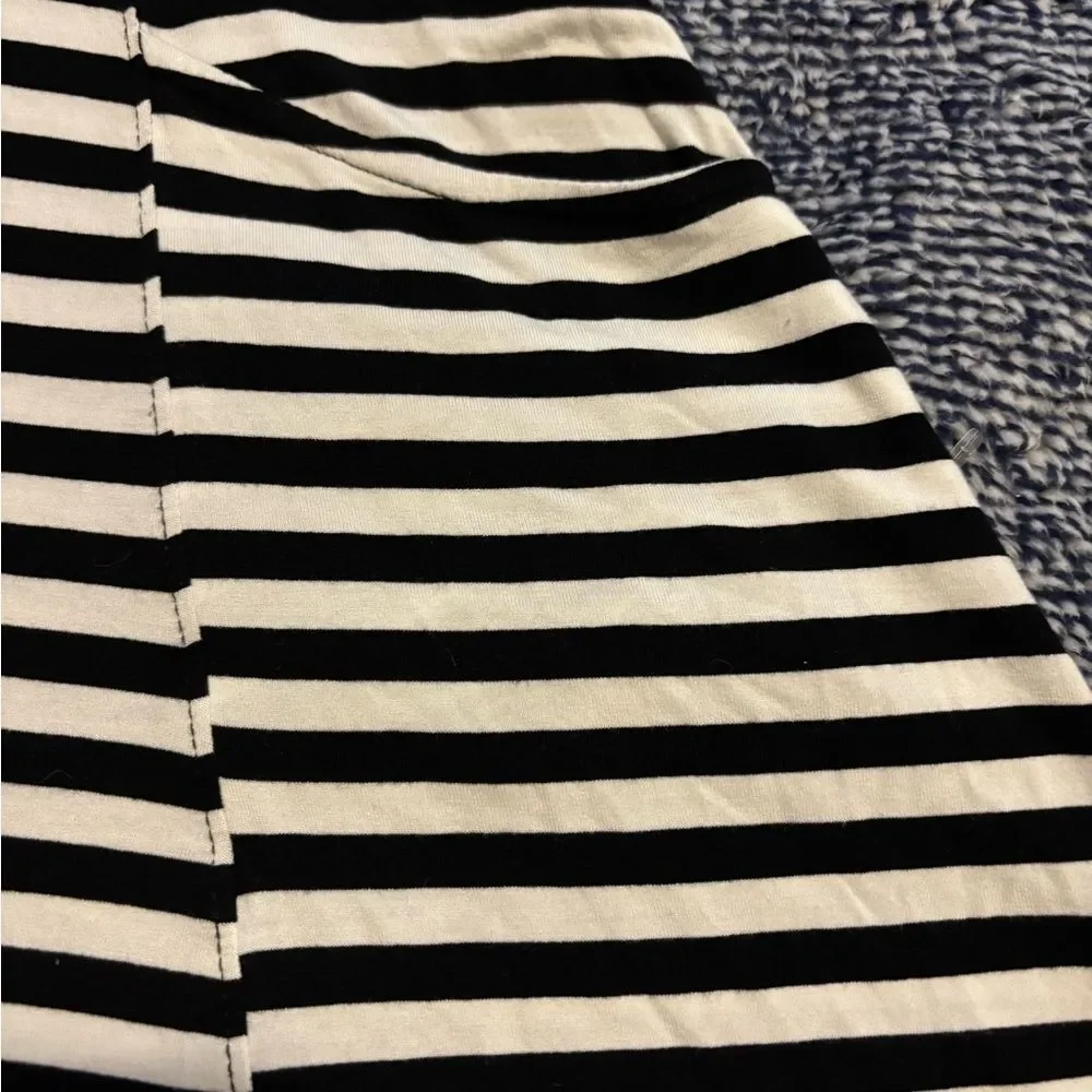 Harper Canyon Girls Black & White Striped Summer Playwear Coastal Dress 10/12